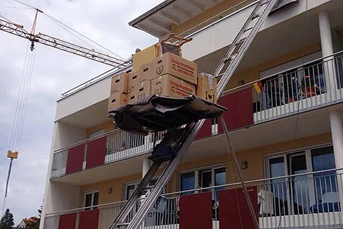 Außenaufzug für Ihren Umzug