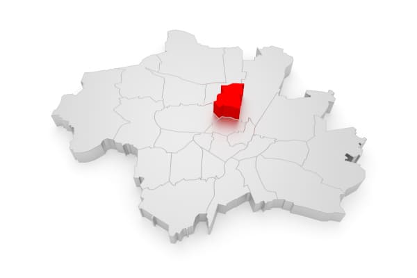 3D Grafik von Schwabing-West